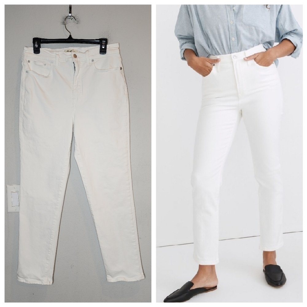 Madewell The‎ Perfect Vintage White Jeans. Women's size 29